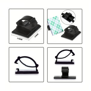 RBST kabelklem - Zwart - detail lijnen